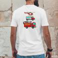 Ems Fire Truck Ambulance Rescue Helicopter Mens Back Print T-shirt Funny Gifts