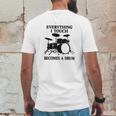 Everything I Touch Becomes A Drum John Bonham T-Shirt Mens Back Print T-shirt Funny Gifts