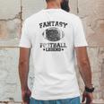 Fantasy Football Legend Funny Season Novelty Graphic Dad Gameday Mens Back Print T-shirt Funny Gifts