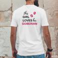 Goberian Gift This Girl Loves Her Goberian Mens Back Print T-shirt Funny Gifts