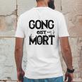 Gong Est Mort Mens Back Print T-shirt Funny Gifts