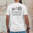 Grandaddy Loves Me Elephant Infant Creeper Mens Back Print T-shirt Funny Gifts