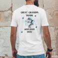 Great Grandpa Gift Shark Doo Doo Doo Mens Back Print T-shirt Funny Gifts