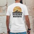 Hakuna Matata Africa Simba Mufasa Mens Back Print T-shirt Funny Gifts