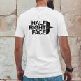 Half Right Face Mens Back Print T-shirt Funny Gifts