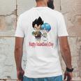 Happy Valentine Day Vegeta And Bulma Couple Mens Back Print T-shirt Funny Gifts