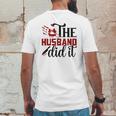 The Husband Did It True Crime Junkie Gift For Fan Mens Back Print T-shirt Funny Gifts