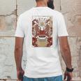 Japanese Artwork Samurai Riding Wild Toad Nippon Kanji Mens Back Print T-shirt Funny Gifts