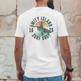 Jaws Amity Island Surf 1975 Yellow Heather Mens Back Print T-shirt Funny Gifts