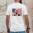 John Mccain T-Shirt - American Hero Retro Flag Usa Shirt Mens Back Print T-shirt Funny Gifts