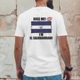 Kiss Me Im El Salvadorian Cute El Salvador Flag Mens Back Print T-shirt Funny Gifts