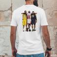 Kobe Jordan James The Greatest Of All Time Mens Back Print T-shirt Funny Gifts