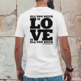 Love Beatles Mens Back Print T-shirt Funny Gifts