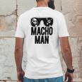 Macho Man Wrestler Ooold School Purple Mens Back Print T-shirt Funny Gifts