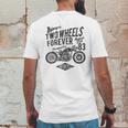 Motorcyclists Two Wheels Forever Championship 1983 Mens Back Print T-shirt Funny Gifts