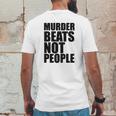 Murder Beats Not People Tshirts Sports Bra By American Apparel Mens Back Print T-shirt Funny Gifts