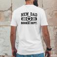 New Dad 2021 Rookie Department Mens Back Print T-shirt Funny Gifts