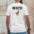 Nice Cock Funny Rude Joke Valentines Day Gift For Him Kinky Mens Back Print T-shirt Funny Gifts