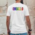 Orgullo Pride Flag Lgbtq For Pride Mens Back Print T-shirt Funny Gifts