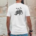 Ornate Elephant Tee Henna Mehndi Flying Mens Back Print T-shirt Funny Gifts