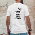 I Do My Own Stunts Funny Trampoline Gymnastic Trampolinist Mens Back Print T-shirt Funny Gifts