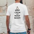 Pingu Keep Calm And Noot Noot Mens Back Print T-shirt Funny Gifts