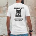 Piss Me Off Wolf Mens Back Print T-shirt Funny Gifts