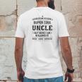 Mens Relative Gift Super Cool Uncle Grandpa Men Mens Back Print T-shirt Funny Gifts