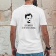 Ron Swanson Is My Spirit Animal Mens Back Print T-shirt Funny Gifts