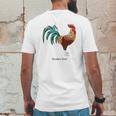 Roosters Rule Mens Back Print T-shirt Funny Gifts