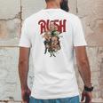 Rush Band Caricature Clockwork Angels Version Mens Back Print T-shirt Funny Gifts