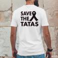 Save The Tatas Mens Back Print T-shirt Funny Gifts