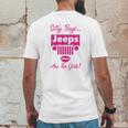 Silly Boys Jeeps Are For Girls Jeep Shirt Mens Back Print T-shirt Funny Gifts