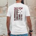 Skid Row Distressed Print Flag Mens Back Print T-shirt Funny Gifts