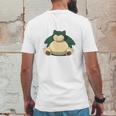 Sleeping In Snorlax Mens Back Print T-shirt Funny Gifts