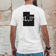 Slut Salt Lake Utah Fun Tourist Slut Mens Back Print T-shirt Funny Gifts