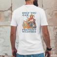 Smokey The Bear Only You Can Prevent Wild Fires Ringer Mens Back Print T-shirt Funny Gifts