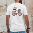 Snoopy And Bicycle Shirt Mens Back Print T-shirt Funny Gifts