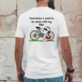 Snoopy Bike Mens Back Print T-shirt Funny Gifts