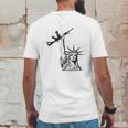 Statue Of Liberty Rifle 2Nd Amendment Mens Mens Back Print T-shirt Funny Gifts