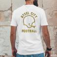 The Steel City Vintage Pittsburgh Football Mens Back Print T-shirt Funny Gifts