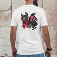 Stitch And Spiderman Mens Back Print T-shirt Funny Gifts