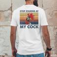 Stop Staring At My Cock 2 Mens Back Print T-shirt Funny Gifts