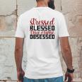 Stressed Blessed True Crime Obsessed True Crime Junkie Mens Back Print T-shirt Funny Gifts