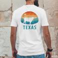 Texas Longhorn Cow Vintage Texan Cattle Herd Retro Mens Back Print T-shirt Funny Gifts