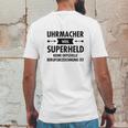 Uhrmacher - Superheld Mens Back Print T-shirt Funny Gifts