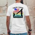 Union Ironworkers Hanging & Banging American Flag Mens Back Print T-shirt Funny Gifts