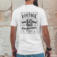 Vintage 40Th Birthday Top For Him 1981 Aged To Perfection Mens Back Print T-shirt Funny Gifts