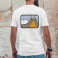 Volcano Scene Mens Back Print T-shirt Funny Gifts