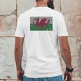 Wales Flag Welsh Dragon Baner Cymru Y Ddraig Goch Mens Back Print T-shirt Funny Gifts